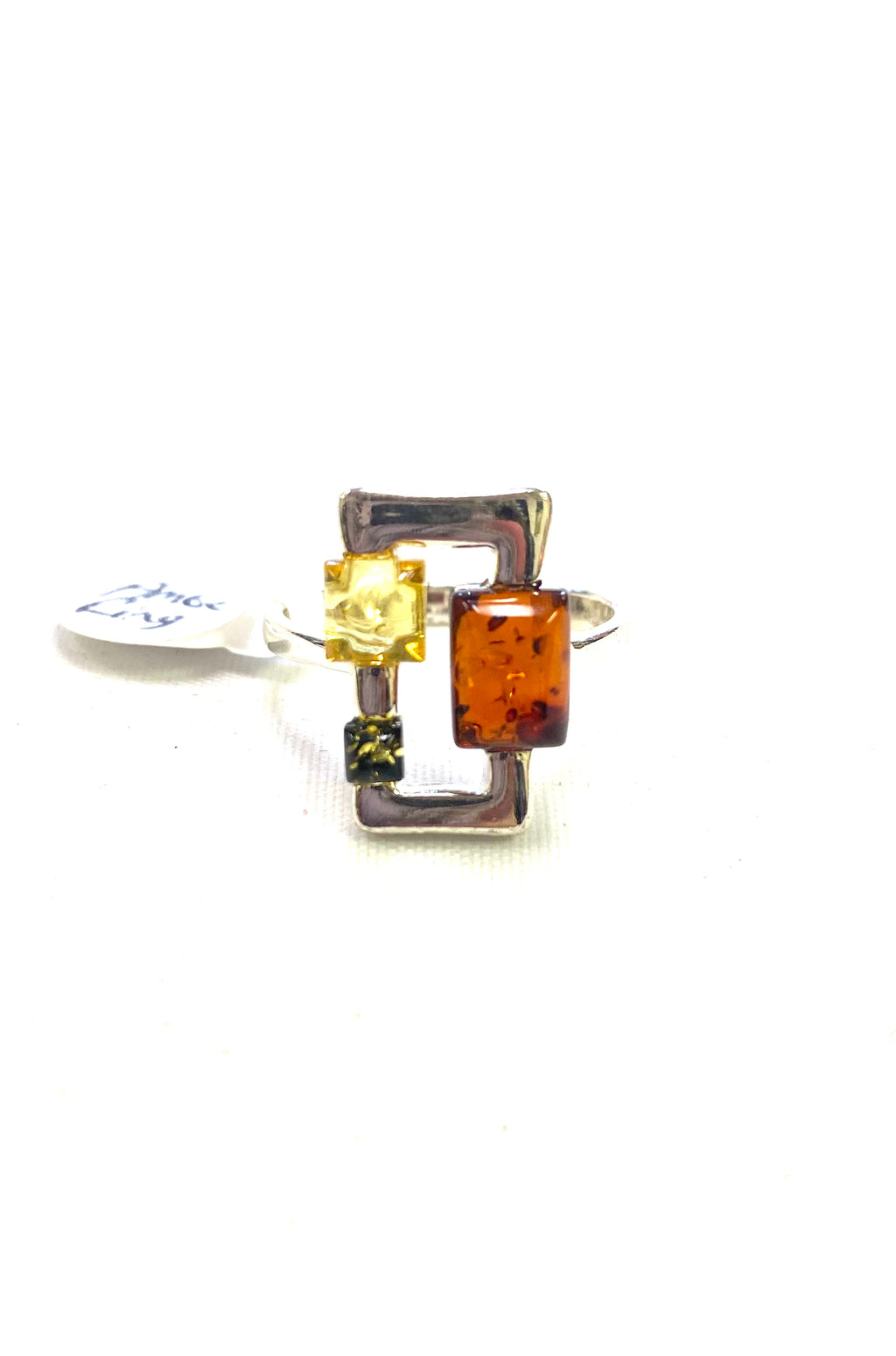 Tri-Colour Amber Ring (40) - Lighten Up Shop