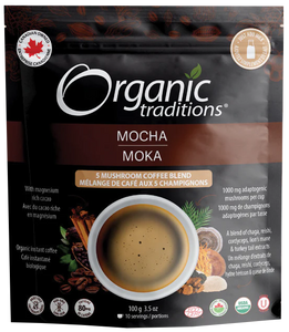 Organic Traditions Mocha- 5 Mushroom Coffee Blend - Lighten Up Shop