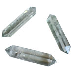 Green Amethyst (Prasiolite) Double Point 1.5" - Lighten Up Shop